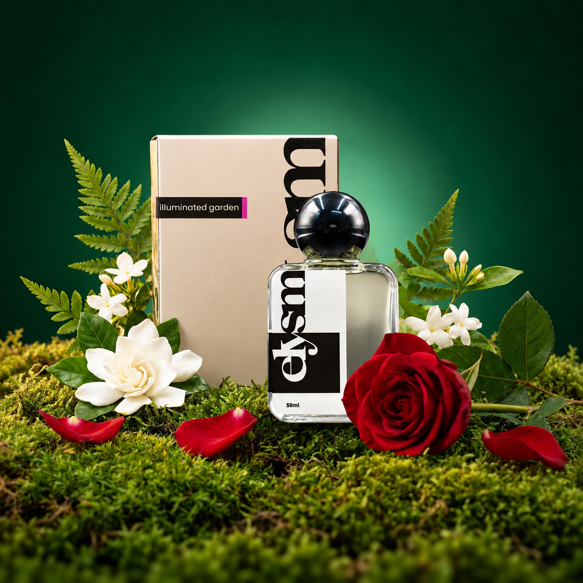 Illuminated Garden — bottle and packaging