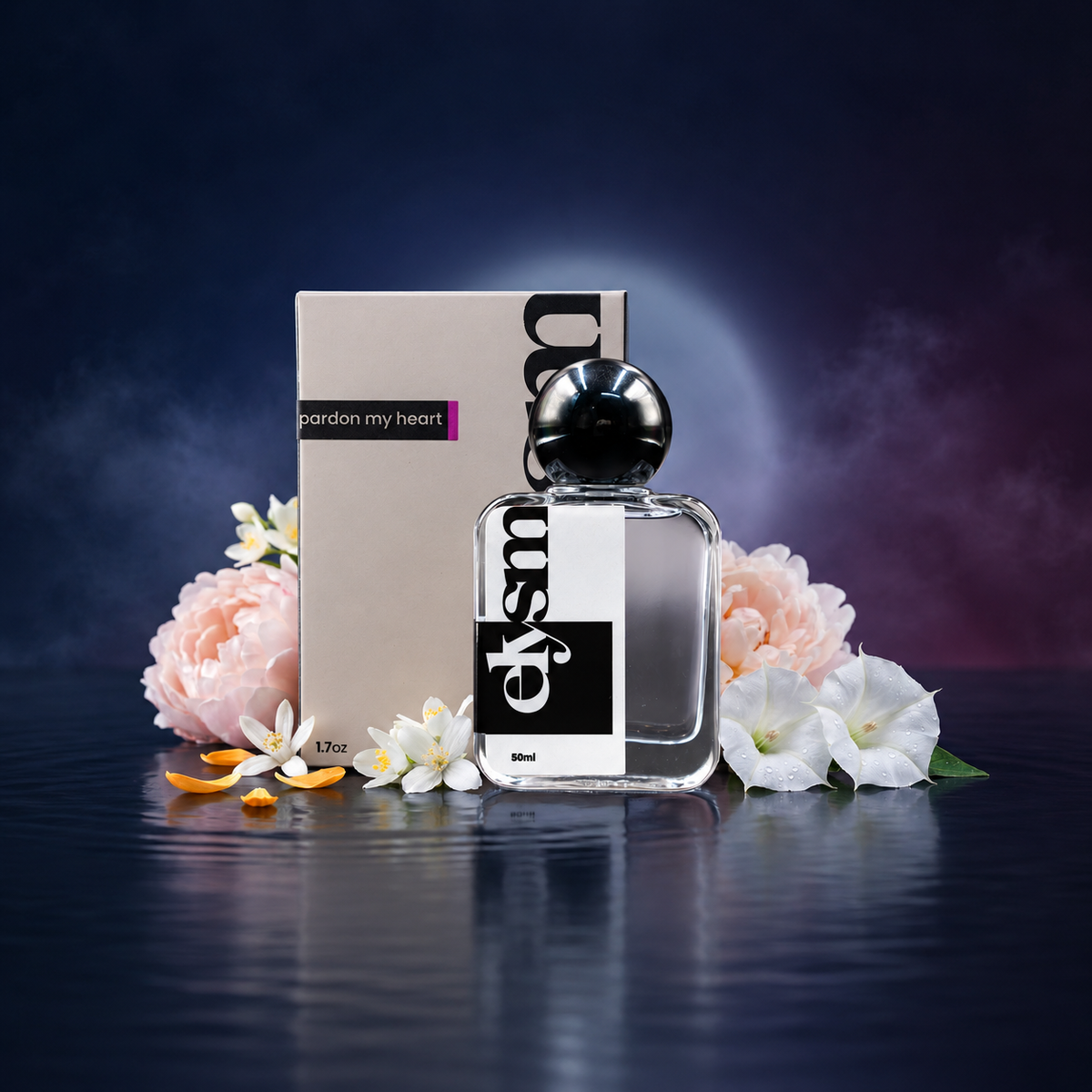 Pardon My Heart — bottle and packaging